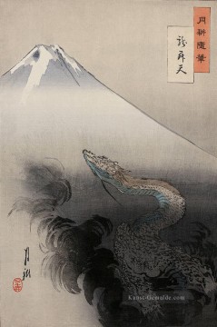 Japanische Werke - Drache steigt in den Himmel 1897 Ogata Gekko Japanisch